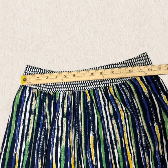 Anthropologie Porridge Striped Mini Skirt Size 6 Contrast Waistband Artsy Boho - Picture 7 of 8